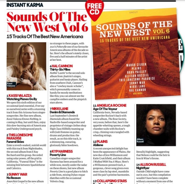 Kyp Harness - Uncut Magazine review March 2023 disk whole page larger